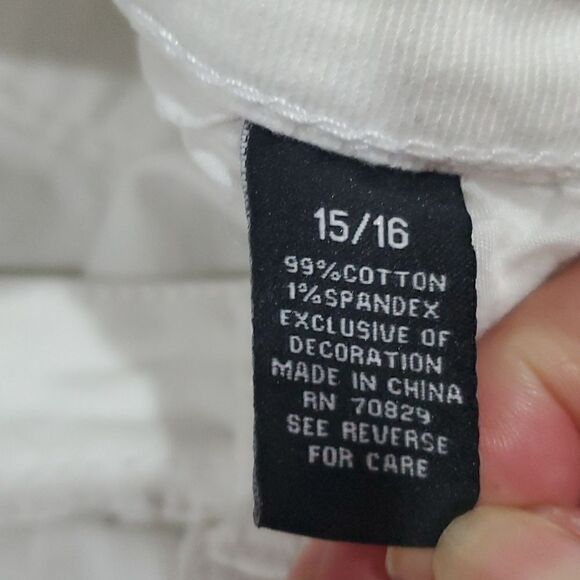 Rue 21, Womans white Denim, Patriotic Shorts, Size 15/16 - Picture 4 of 4